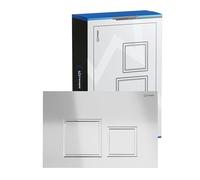 FEINER Toilet Push Plate - Fits Geberit Sigma UP300, UP320, UP700, UP720 - Dual Flush / Chrome