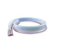 FEINIAO Silicone Wet Room Bathroom Floor Seal Shower Dam Screen Door Seal Strip Prevents Overflow of Water | Waterproof Self-Adhesive and Bendable Waterproof Strip (Transparent,50 cm)