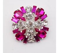 FEINIAO Two 34mm Crystal Rhinestone Clothing Buttons For Hand Made Rhinestone Sewing Accessories For Upper Decoration