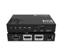 FeinTech AX211 HDMI 2.1 Audio Extractor (HDMI-Audio Output) Splitter 1 Input 2 Outputs 8K 4K 120Hz eARC