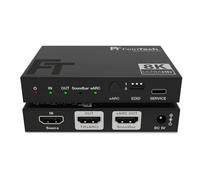 FeinTech AX310 HDMI 2.1 Audio Extractor for eARC-Soundbar - supports 8K 60Hz, 4K 120Hz, VRR, ALLM, Dolby Atmos, DTS - Audio Splitter for Sound System with eARC or ARC (1 Input)