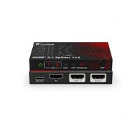 FeinTech SP211 HDMI 2.1 Splitter 1 In 2 Out 4K 120Hz | Distributes audio & video to 2 displays, 40 Gbps, CEC pass