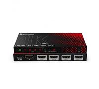FeinTech SP411 HDMI 2.1 Splitter 1 In 4 Out 4K 120Hz | Distributes audio & video to 4 displays, 40 Gbps, CEC pass