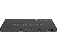 FeinTech VAX04100 HDMI 2.0 ARC Pass Switch 4x1, for 3 HDMI Sources, Soundbar and TV Projector 4K@60Hz, HDR, 18Gbit/s, HDCP 2.2 Dolby Atmos