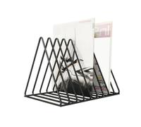Feiouna Vinyl Record CD Magazine Storage Rack Album Display Multifunctional Vertical European Art Collection