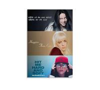 Feioust Billie Poster Eilish Music Vintage Collage Music Posters for Room Aesthetic Canvas Wall Art Bedroom Decor12x18inch(30x45cm)