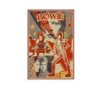 Feioust David Poster Bowie Music Vintage Comic Music Posters for Room Aesthetic Canvas Wall Art Bedroom Decor12x18inch(30x45cm)