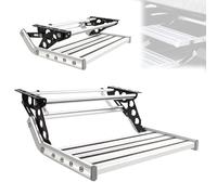 Feiphla Aluminum Manual Pull Out Drop Down Folding Step Motorhome,Electric Automatic/Manual Rv Steps,with Light,RV Campervan Caravan 1Step-Manual