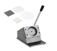 Feiphla Photo Magnet Machine,Fridge Sticker Making Machine,DIY Fridge Magnets Pin Maker Machine,with Paper Cutter,for Your Business Cutter(Cardboard*1000sets)-80 * 80mm