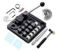 Feiphla Ring Bender,Ring Making Kit,with Nylon Dies,with Multiple Molds Chrome Steel,for Spoon Rings Heavy Duty, Different Types of Moulds Set10