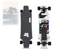 Feiphla Skateboard for Adults, Four Wheel Longboard with Motors,Shock-Absorbing, Maximum Load 100 kg,for Commuting and Outdoor Adventures 1-Sesame(22km)