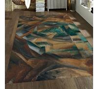 FEIPUHOME Art 120x150cm Rug Cubism Abstract Rugs the Park Famous Painting Prints Carpet Washable Non Slip for Living Room Bedroom Entryway Low Pile Foldable