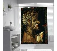 FEIPUHOME Art Renaissance Style Fabric Polyester Shower Curtain Allegory of Winter Famous Painting Prints Bathroom Curtains Waterproof Quick-Drying 120 x 180 cm