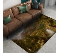 FEIPUHOME Art Rug 200x300cm Natural Aesthetics Non Slip Rugs the Heart of the Andes Famous Painting Print Carpet Washable Non-slip Soft for Living Room Entryway