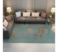 FEIPUHOME Art Rugs 200x300cm Boho Minimal Art Rug Arab Coffeehouse Famous Painting Prints Carpet for Bedroom Dining Room Kitchen Under Sink Low Pile Non-slip