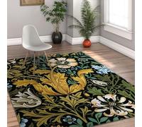FEIPUHOME Art Washable Rug William Morris Floral Area Rugs Vintage Flower Large Rug for Living Room Oriental Style Decorative Design Carpets 120x180cm