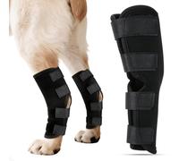 Feirdhoo Ankle Brace for Dogs with Lick Protection, Pack of 2 Hind Leg and Front Leg Bandage for Healing Wounds, Injuries and Sprains, Size M