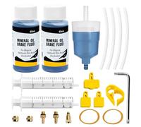Feirdhoo Bicycle Brake Bleeding Kit for Magura MT5 MT7 MT8 MT2 HS33, Hydraulic Disc Brakes, Complete Service Kit with 120 ml Mineral Oil and Brass Adapters