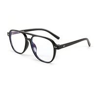 FEISEDY Blue Light Glasses for Women Men, Blue Light Blocking Computer Glasses Large Pilots Frame B2387