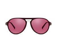 FEISEDY Classic Pilot Sunglasses for Women Men, Retro Trendy 70s Double Bridge Pilot Sunnies B9183