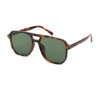 FEISEDY Classic Pilot Sunglasses Mens Womens UV400 Protection Vintage Square Double Bridge Sun Glasses B2835