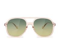 FEISEDY Classic Retro Pilot Sunglasses for Women Men UV400 Protection B2394 | Anti-Glare, Oversized Square Frame, Trendy 70s Stylish for Party Shopping