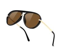 FEISEDY Classic Round Pilot Sunglasses for Women Men UV400 Protection B0461 | PC Lenses, Sturdy Metal Temples, Multiple Colors for Outdoor Activities Shopping