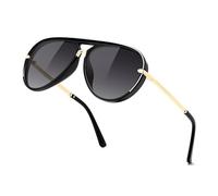FEISEDY Classic Round Pilot Sunglasses for Women Men UV400 Protection B0461 | PC Lenses, Sturdy Metal Temples, Multiple Colors for Outdoor Activities Shopping