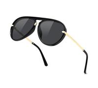 FEISEDY Classic Round Pilot Sunglasses for Women Men UV400 Protection B0461 | PC Lenses, Sturdy Metal Temples, Multiple Colors for Outdoor Activities Shopping