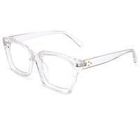 FEISEDY Classic Square Eyewear Non Prescription Clear Lens Glasses for Women Men Thick Frame Glasses B2461