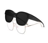 FEISEDY Fit Over Glasses Sunglasses Womens Trendy Polarised Square Shades UV400 Protection B2922
