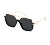 FEISEDY Oversized Square Pilot Sunglasses for Women Men Lightweight B0432 | Trendy Retro 70s 90s Shades, UV400 Protection, Traveling & Shopping