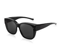 FEISEDY Polarised Sunglasses Fit Over Glasses - Trendy Ladies Sqaure Sun Glasses UV400 Protection for Driving