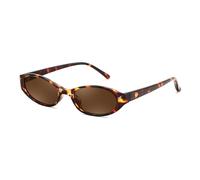 FEISEDY Retro Oval Womens Sunglasses, Trendy Cat Eye Skinny Chic Narrow Y2K 90s Small Sunnies B9177