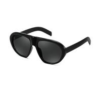 FEISEDY Retro Oversized Pilot Sunglasses for Women Men UV400 Lens B4201 | Trendy Chic Flat Top Sunglasses, Traveling, Driving