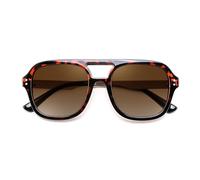 FEISEDY Retro Pilot Sunglasses for Men Women UV400 Protection B9192 | Square Lens, Metal and Plastic, Classic Pilot Sun Glasses for Driving & Outdoor