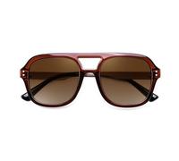 FEISEDY Retro Pilot Sunglasses for Men Women UV400 Protection B9192 | Square Lens, Metal and Plastic, Classic Pilot Sun Glasses for Driving & Outdoor