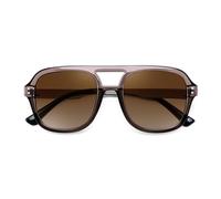 FEISEDY Retro Pilot Sunglasses for Men Women UV400 Protection B9192 | Square Lens, Metal and Plastic, Classic Pilot Sun Glasses for Driving & Outdoor