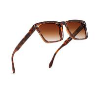 FEISEDY Square Sunglasses For Men Women Polarized Trendy Chunky Thick Frame Rectangle Shades Sun Glasses UV400 B0294