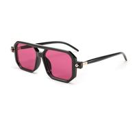 FEISEDY Vintage Square 70s Flat Pilot Sunglasses Women Men Classic Retro Stylish Frame UV400 Sunglasses B2622