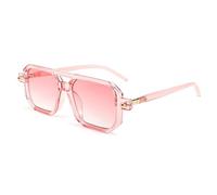 FEISEDY Vintage Square 70s Flat Pilot Sunglasses Women Men Classic Retro Stylish Frame UV400 Sunglasses B2622