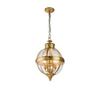 Feiss Adams 3 Light Chandelier - Brushed Brass