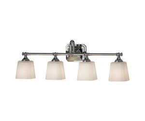 FEISS Concord LED wall light for the bathroom, four-bulb