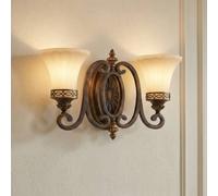 FEISS Drawing Room wall light, two-bulb, wide