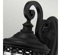 FEISS English Bridle wall lantern IP44 Ø 26.7 cm black
