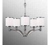 FEISS Five-bulb chandelier Prospect Park