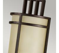 FEISS Fusion 1 wall light, bronze/amber, 39 cm