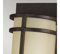 FEISS Fusion 2 wall light, bronze/cream, 43 cm