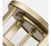 Feiss Fusion 3 Light Glass Semi-Flush Ceiling Fitting In Natural Brass