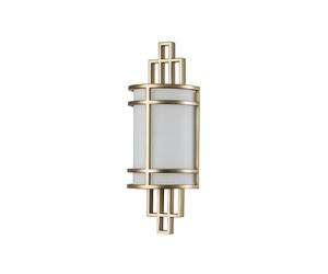 Feiss Fusion Single Light Flush Wall Fitting In Natural Brass